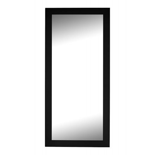  Hitchcock-Butterfield Matte Black Framed Wall Mirror, 40 x 52