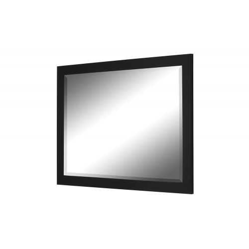  Hitchcock-Butterfield Matte Black Framed Wall Mirror, 40 x 52