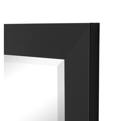  Hitchcock-Butterfield Matte Black Framed Wall Mirror, 40 x 52