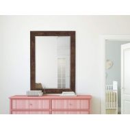 Hitchcock Butterfield Walnut Ridge Transitional Brown Framed Wall Mirror, 35.75 W x 45.75 H