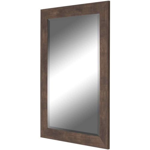  Hitchcock Butterfield Walnut Ridge Transitional Brown Framed Wall Mirror, 35.75 W x 45.75 H