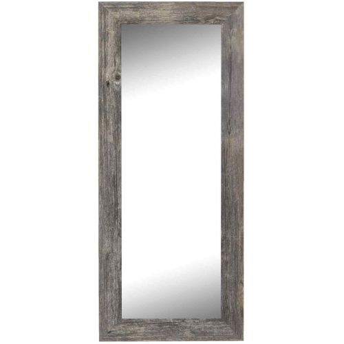  Hitchcock Butterfield Antique Weathered Grey Framed Coastal Wall Mirror, 29.75 W x 65.75 H, Gray