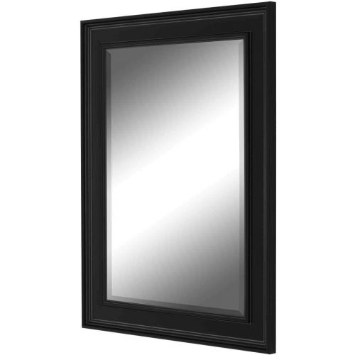  Hitchcock Butterfield Fieldhurst Transitional Black Framed Wall Mirror, 23.75 W x 59.75 H
