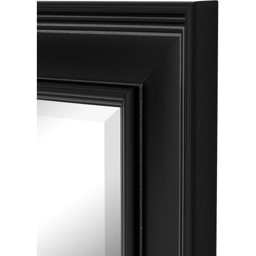  Hitchcock Butterfield Fieldhurst Transitional Black Framed Wall Mirror, 23.75 W x 59.75 H