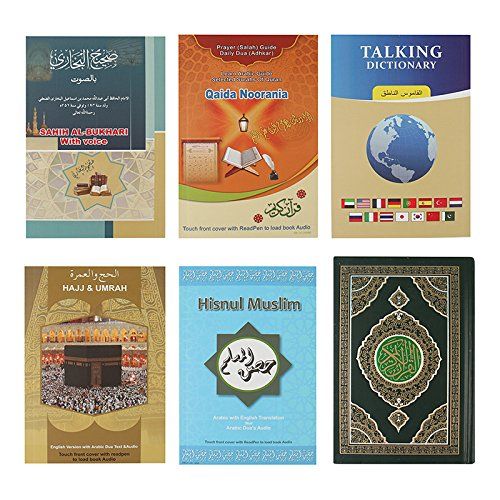  Hitopin Ramadan Digital Pen Quran Pen Exclusive Metal Box Word-by-Word Function for Kid and Arabic Learner Downloading Many Reciters and Languages Digital Quran Talking Pen 5 Small Books