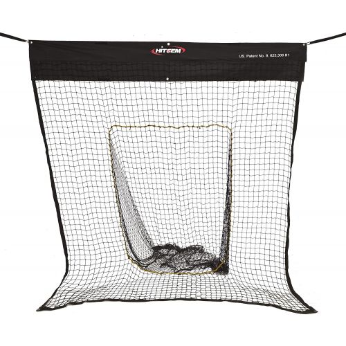  Hitzem Baseball & Softball Hitting/Pitching Practice Net Attaches and Hangs on Garage Door
