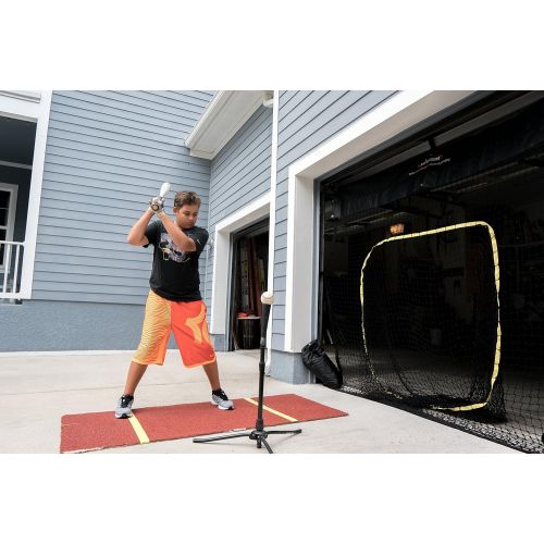  Hitzem Baseball & Softball Hitting/Pitching Practice Net Attaches and Hangs on Garage Door