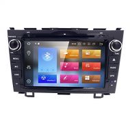 Hizpo Android 8.0 Octa-Core 8 Inch for Honda CRV CR-V 2007 2008 2009 2010 2011 in Dash HD Touch Screen Car DVD Player GPS Navigation Stereo Bluetooth/SD/USB/iPod/FM/AM Radio/4G/AV-IN/108