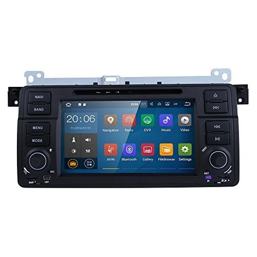  Hizpo Android 7.1 OS Quad Core 1024600 HD Touchscreen Car Radio DVD Player with GPS Navigation fit for BMW 3 Series E46 M3 318 320 325 330 335