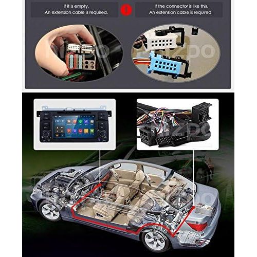  Hizpo Android 7.1 OS Quad Core 1024600 HD Touchscreen Car Radio DVD Player with GPS Navigation fit for BMW 3 Series E46 M3 318 320 325 330 335