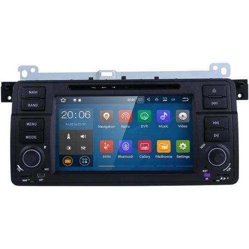  Hizpo Android 7.1 OS Quad Core 1024600 HD Touchscreen Car Radio DVD Player with GPS Navigation fit for BMW 3 Series E46 M3 318 320 325 330 335