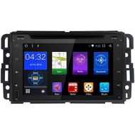 Hizpo WiFi Android 7.1 Octa-Core 7 Inch 2GB RAM + 32GB ROM Double Din Car DVD Player for GMC Chevy Silverado 1500 2012 GMC Sierra 2011 2010 with Can-Bus,Bluetooth,GPS,RDS,Radio