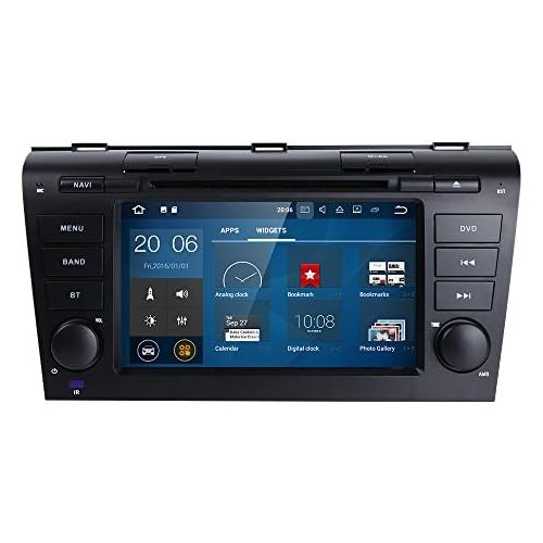  Hizpo Car Audio Radio Stereo Quad-Core 7 Android 7.1 2GB Ram Car DVD CD Player GPS Navigation Special for Mazda 3 2004,2005,2006,2007,2008 and 2009