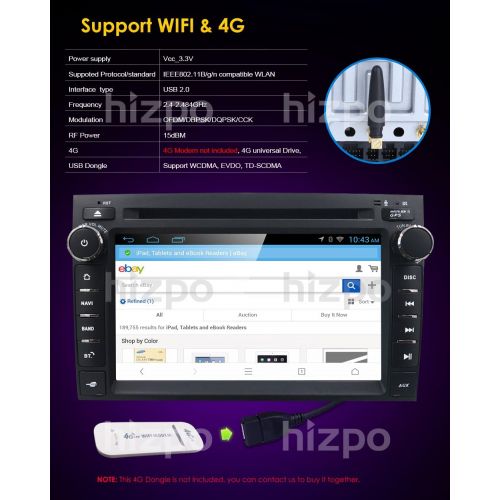  Hizpo Chevrolet Chevy Silverado GMC Hummer 7 Android 8.0 Octa Core 4G RAM 32G ROM HD Digital Multi-Touch Screen OBD2 DVR Car Stereo DVD Player Tire Pressure Monitoring WiFi