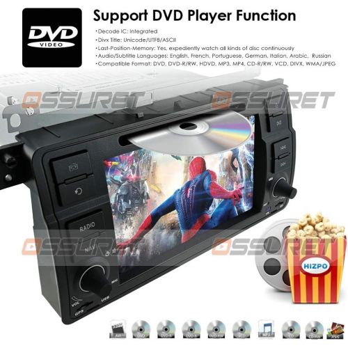  Hizpo hizpo 7 Inch 1 Din IPS Car DVD Player Fit f or BMW E46 M3 Rover75 MG ZT, Android 8.1 Car Stereo Video Receiver Radio GPS Navi SWC WiFi Bluetooth 4.0 DVR DTV OBD2 TPMS