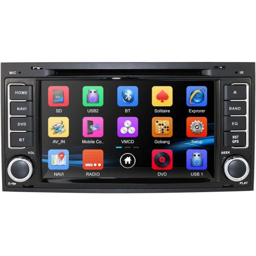  Hizpo DVD CD Player Car GPS Stereo for VW Touareg Transporter T5 Multivan Bluetooth Capacitive Touch Screen+ 3G + 8GB North America map Card