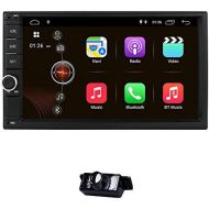 Hizpo Android 8.1 Double Din DVD Player Head Unit 2GB RAM 16GB ROM 7 inch 2 DIN Touch Screen Support GPS WiFi DAB+ AndroidiPhone Mirrolink Steering Wheel Control