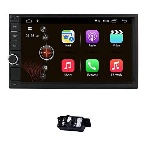  Hizpo Android 8.1 Double Din DVD Player Head Unit 2GB RAM 16GB ROM 7 inch 2 DIN Touch Screen Support GPS WiFi DAB+ AndroidiPhone Mirrolink Steering Wheel Control