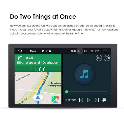  Hizpo Android 8.1 Double Din DVD Player Head Unit 2GB RAM 16GB ROM 7 inch 2 DIN Touch Screen Support GPS WiFi DAB+ AndroidiPhone Mirrolink Steering Wheel Control