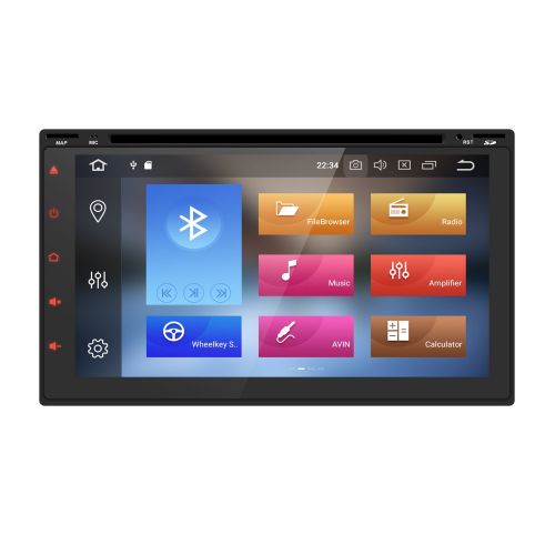  Hizpo 7 Inch Android 8.0 Octa Core 4G RAM 32G ROM HD Digital Multi-Touch IPS Screen Car Stereo DVD Player GPS Navigation Radio OBD2 WiFi DVR TPMS Double 2 Din