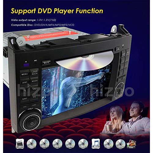  Hizpo Android 8.1 Quad Core Car in Dash DVD Player GPS Navigation for Mercedes-Benz W169 A150A160A170A180A200 W245 B160B170B180B200 W639 VitoViano W906 Sprinter 25003000 VW Craf