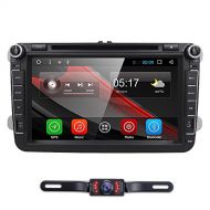Hizpo Android 7.1 for VW Passat T5 Golf MK5 Jetta GTI Polo EOS Skoda 8 Inch Car Stereo DVD Player GPS Nav Radio Camera