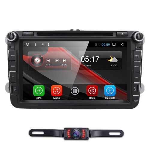  Hizpo Android 7.1 for VW Passat T5 Golf MK5 Jetta GTI Polo EOS Skoda 8 Inch Car Stereo DVD Player GPS Nav Radio Camera