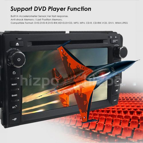  Hizpo Car Stereo DVD Player for GMC Chevy Silverado 1500 2012 GMC Sierra 2011 2010 7 inch Quad Core Double Din in Dash Touchscreen FMAM Radio Receiver Navigation Bluetooth