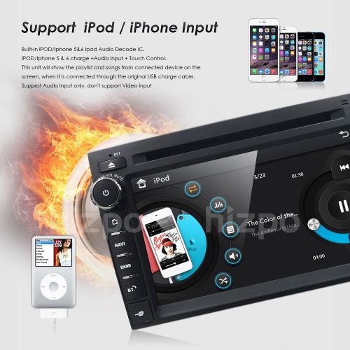  Hizpo Car Stereo DVD Player for GMC Chevy Silverado 1500 2012 GMC Sierra 2011 2010 7 inch Quad Core Double Din in Dash Touchscreen FMAM Radio Receiver Navigation Bluetooth