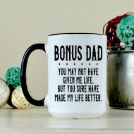 /HmMugs Step Dad Coffee Mug - Fathers Day Gift - Gift For Step Dad - Step Father Gift - Dad Mug