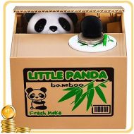 [아마존베스트]HmiL-U Piggy Bank Automatic Stealing Coins Cents Penny Christmas/Birthday Gift for Kids (Panda)