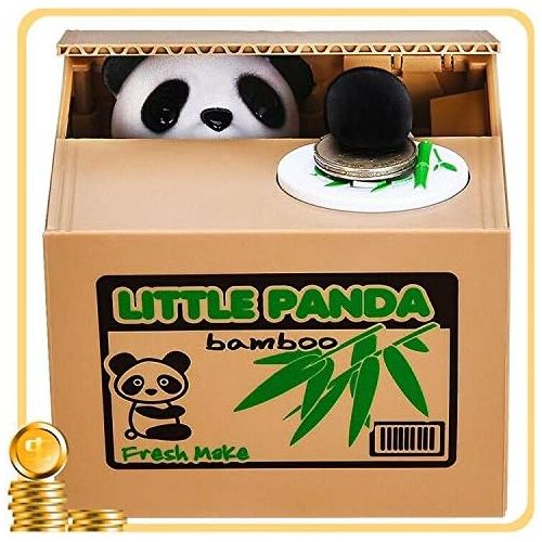  [아마존베스트]HmiL-U Piggy Bank Automatic Stealing Coins Cents Penny Christmas/Birthday Gift for Kids (Panda)