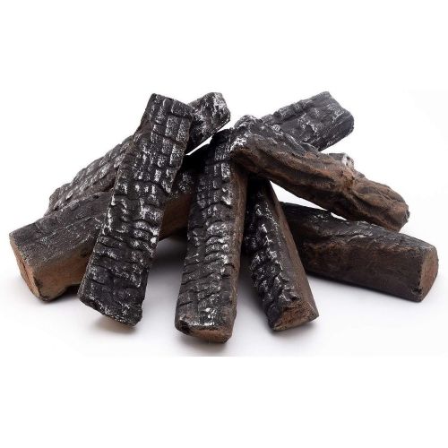  Hmleaf 8 Small Pieces Set Wood like Ceramic Fireplace Logs for Gas Ethanol,Fireplaces, Stoves, Firepits