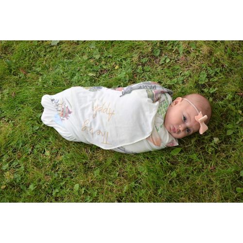  Hnybaby Large Baby Swaddle Blanket New York Ultra Soft Stretchy for Swaddling Boy Girl Newborn