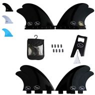 Ho Stevie! Fiberglass Reinforced Polymer Surfboard Fins - Quad (4 Fins) FCS or Futures Sizes, Choose Color