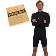 Ho Stevie! Men’s Long Sleeve Short Leg Surfing Springsuit - Chest Zip Spring Suit - Warm Superstretch 2mm Neoprene w/GBS Seams