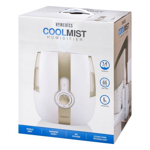  HoMedics Cool Mist Ultrasonic Humidifier, UHE-CM65