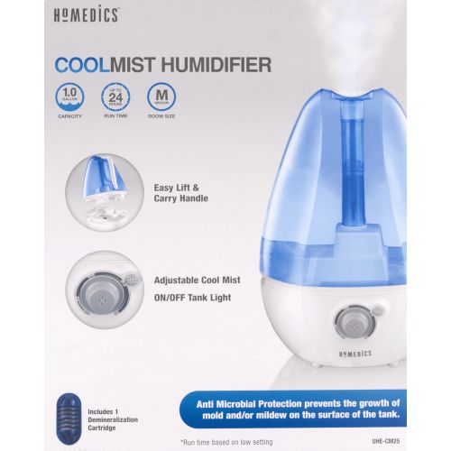  HoMedics Cool Mist Ultra Humidifier, UHE-CM25