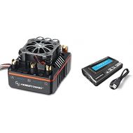 Hobbywing XERUN XR8 PLUS 150A Competition 18 RC Brushless Speed Controller ESC Black &Program Card 3IN1 for Buggy For 18 Buggy Truggy,Get Fushobby Decal