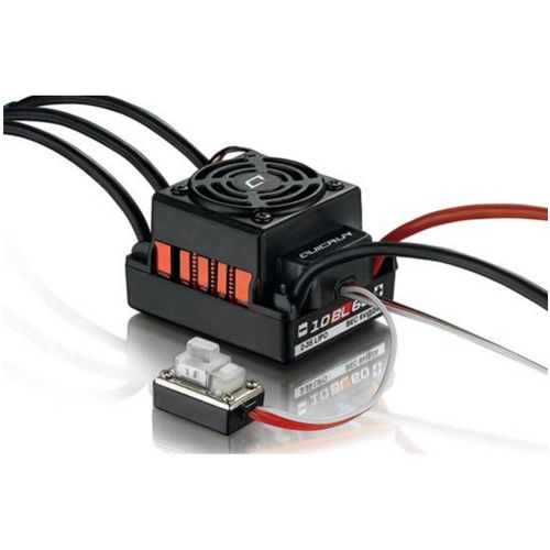  Hobbywing #QUICRUN-WP-10BL60 Hobbywing QuicRun Series RC Brushless Speed Controller Waterproof 60A Sensorless ESC #WP-10BL60 For 110 RC Red