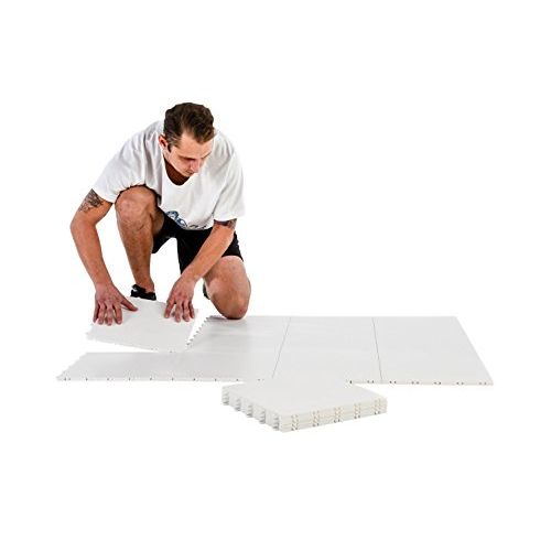  Hockey Revolution 8-Pack Dryland Flooring Tiles - Slick Interlocking Training Surface for Stickhandling, Shooting, Passing - Suitable for Indoor & Outdoor Use - 9.4 Square Feet