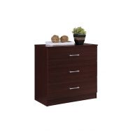 Hodedah HI3DR 3 Mahogany Chest of Drawers