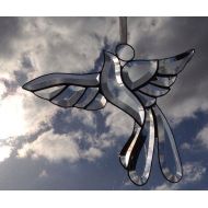 /HodgersCreations Hand made Bevelled Glass Light Catcher - Dove in Flight