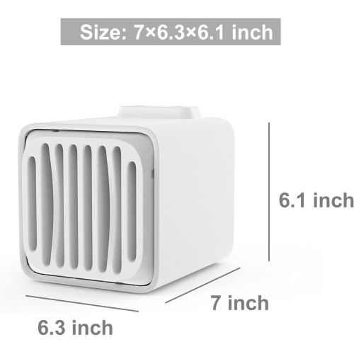  Hoepaid Portable Air Conditioner, Portable AC with 2 Ice Crystal Box, 3 Wind Speeds Personal Air Cooler for Home, Bedroom Room, Office, Dorm, Car (CL-002)