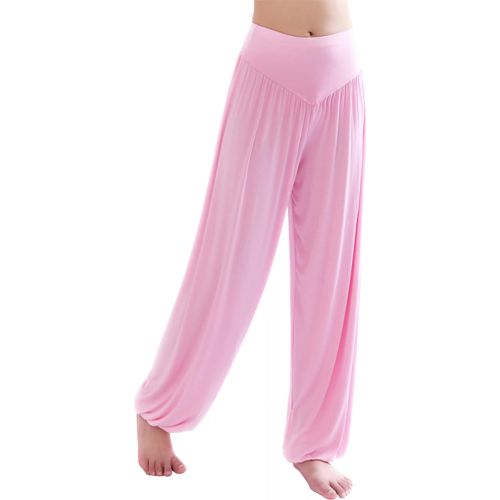  Hoerev Brand Super Soft Modal Spandex Harem Yoga Pilates Pants Navyblue