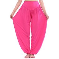 Hoerev HOEREV Super Soft Modal Spandex Harem Yoga/ Pilates Pants Pink Large