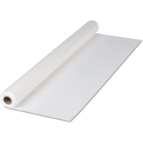 Hoffmaster 114000 Plastic Tablecover Roll, 300 Length x 40 Width, White