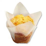 Hoffmaster 611100 Tulip Cup Cupcake WrapperBaking Cup, 2 Diameter x 3-12 Height, Small, White (10 Packs of 250)