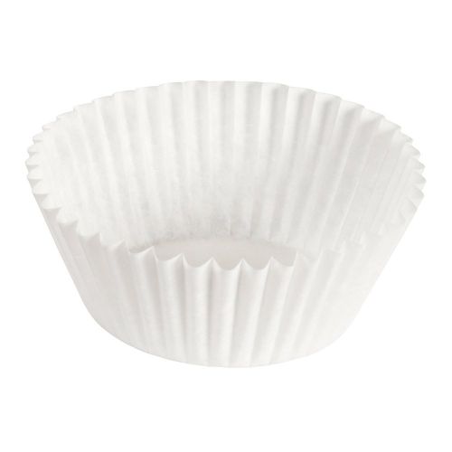  Hoffmaster 610050 Fluted Bake Cup, 2-14-Ounce Capacity, 5 Diameter x 1-38 Height, White (20 Packs of 500)