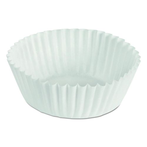  Hoffmaster 610020 1-34 Inch Bottom Width by 1-18 Inch Wall Height 4 Inch White Fluted Paper Bake Cup 500-Pack (Case of 20)